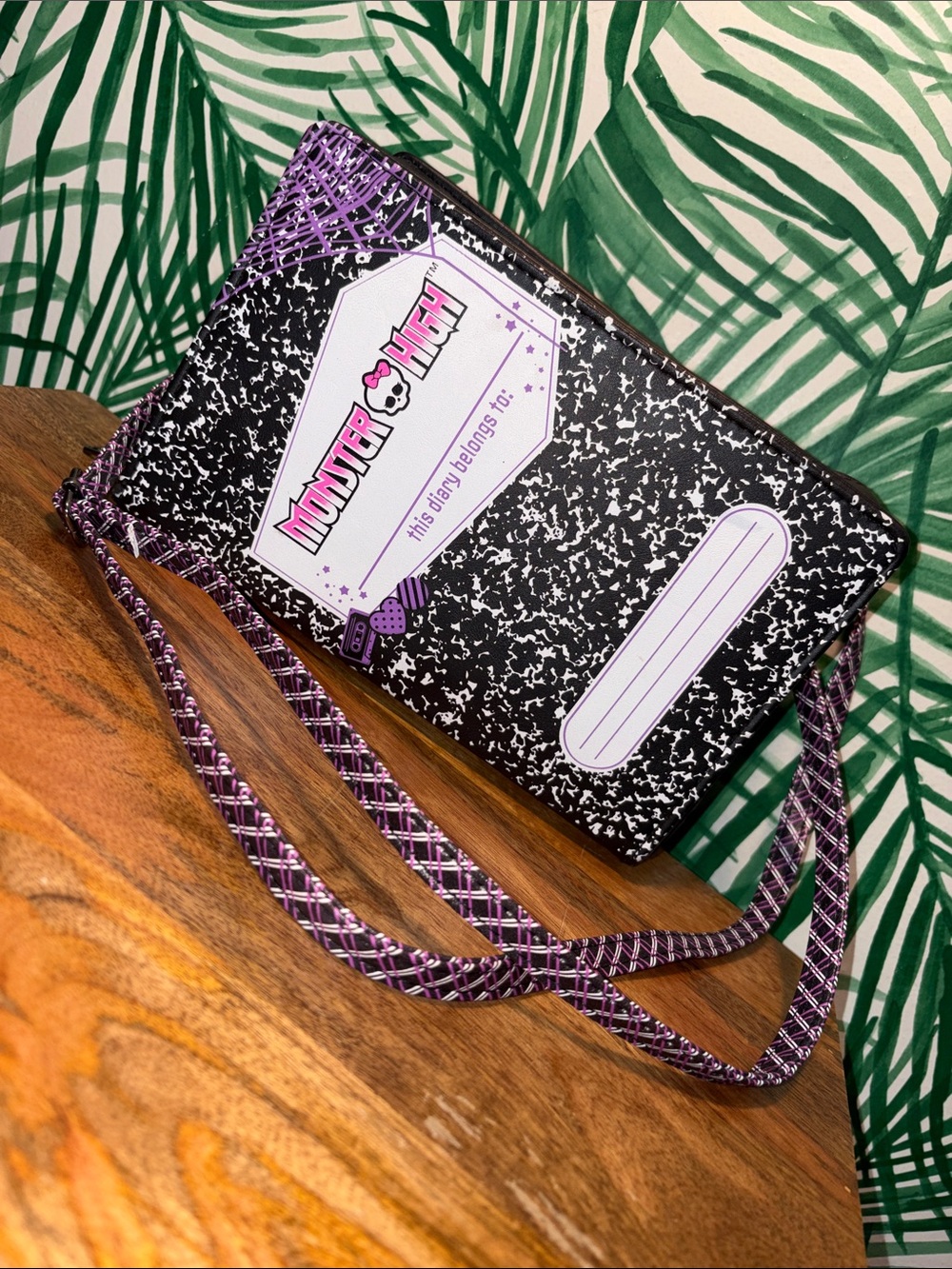 Monster High “Diary” Zip Around Crossbody Bag